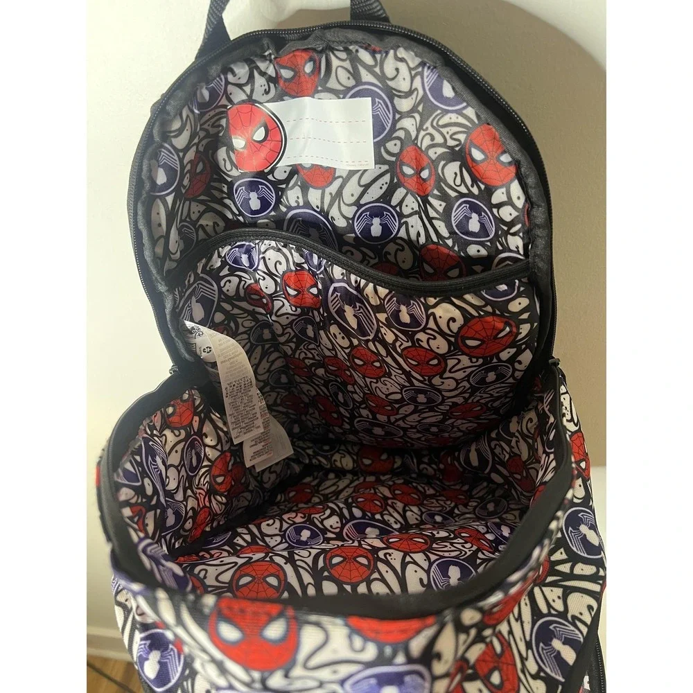 Marvel Spider-Man Kids Backpack 3D Mask‎ Face Red Black One Size Disney Store